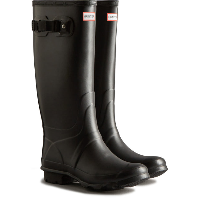 Hunter Huntress Wide Leg Wellington Boots #colour_black