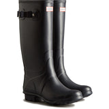 Hunter Huntress Wide Leg Wellington Boots #colour_navy