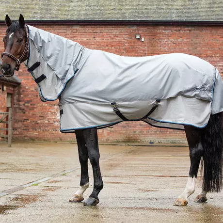 Mark Todd Showerproof Fly Combo Rug #colour_grey-silver