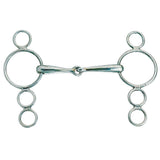 Mors hollandais articulé à 3 anneaux Korsteel en acier inoxydable