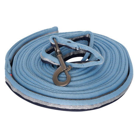 Imperial Riding Soft Nylon Lunging Line #colour_blue-navy-silver