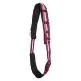 Imperial Riding Deluxe Nylon Lunging Girth #colour_rose-bordeaux-silver
