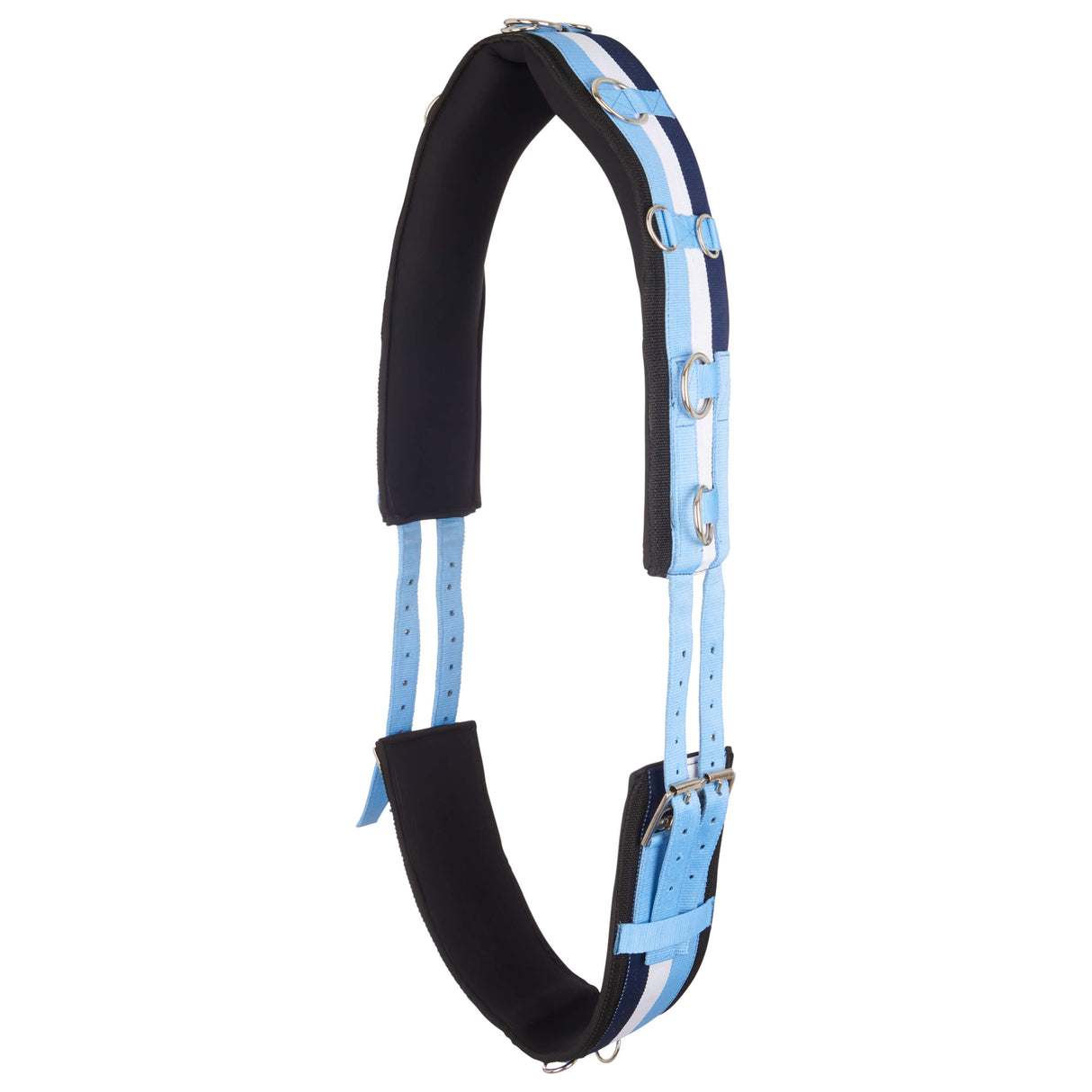 Imperial Riding Deluxe Nylon Lunging Girth #colour_blue-breeze