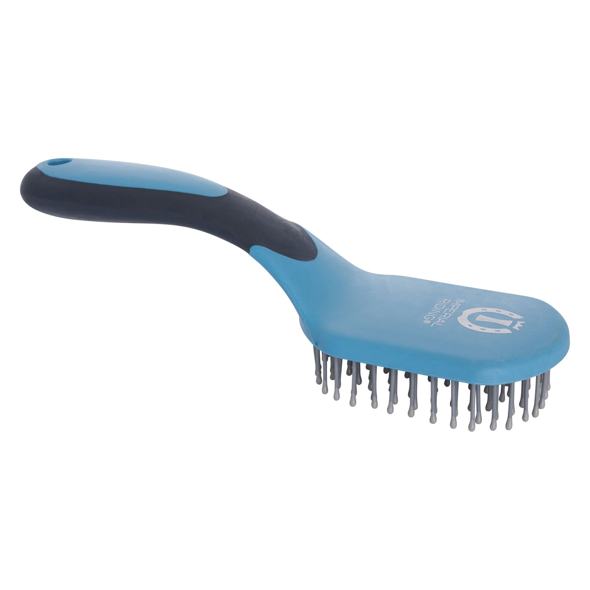 Imperial Riding Boomerang Mane And Tail Brush #colour_blue-navy-silver