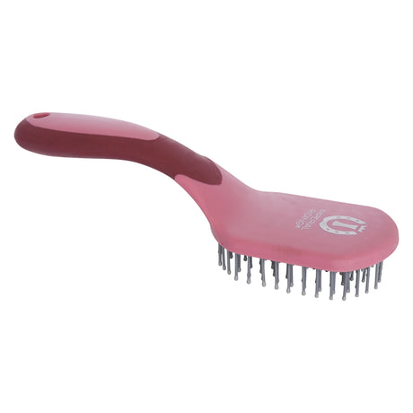 Imperial Riding Boomerang Mane And Tail Brush #colour_rose-bordeaux-silver