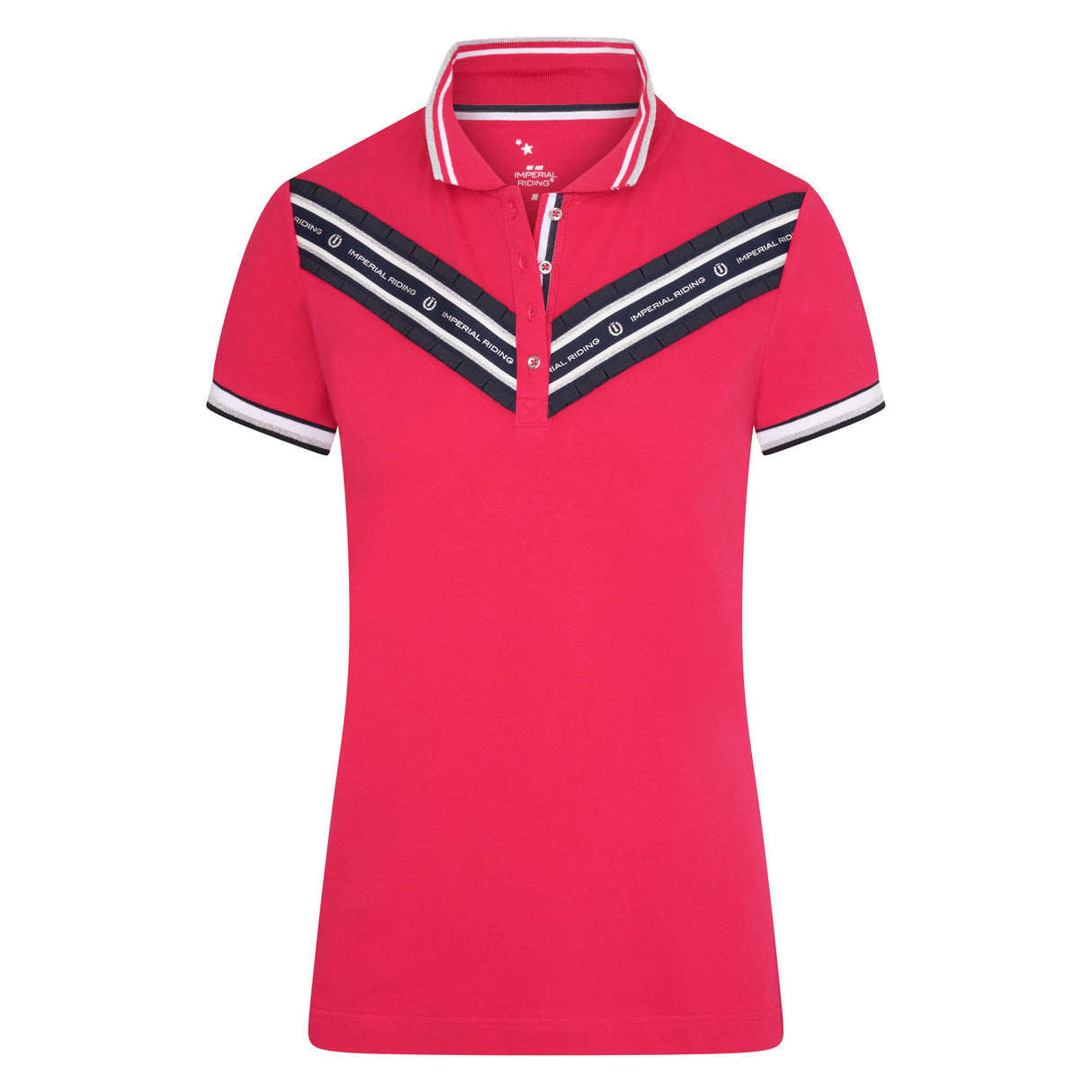 Imperial Riding Love Polo Shirt #colour_bright-rose