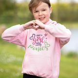 British Country Collection Just A Girl Who Loves Ponies Slogan Hoodie #colour_baby-pink