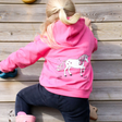 British Country Collection Dancing Unicorn Childs Hoodie #colour_pink