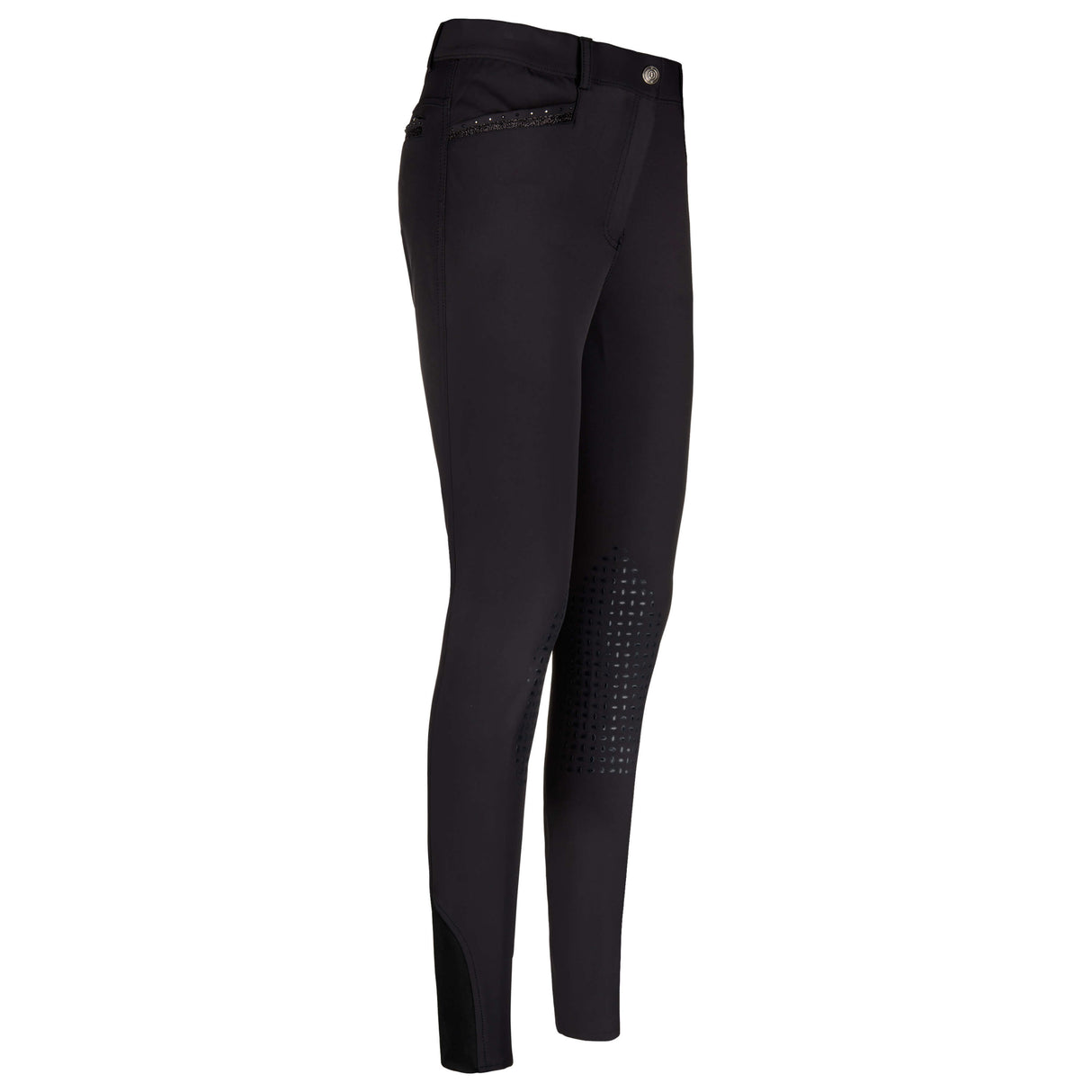 Imperial Riding El Capone Silicone Knee Patch Breeches #colour_black