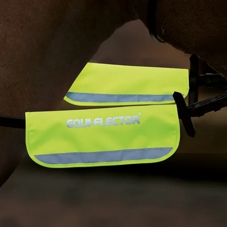 Shires EQUI-FLECTOR High Visibility Bridle or Halter Bands #colour_yellow